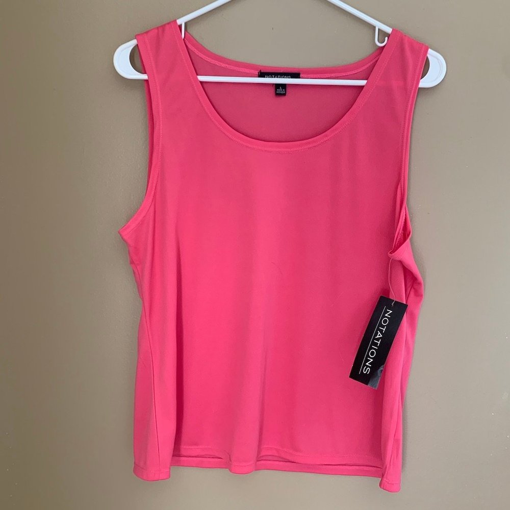 Notations Size Large Nwt Pink Undershirt - image 1